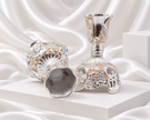 Silver Plated Floral Candle Stand for Home Décor & Gifting