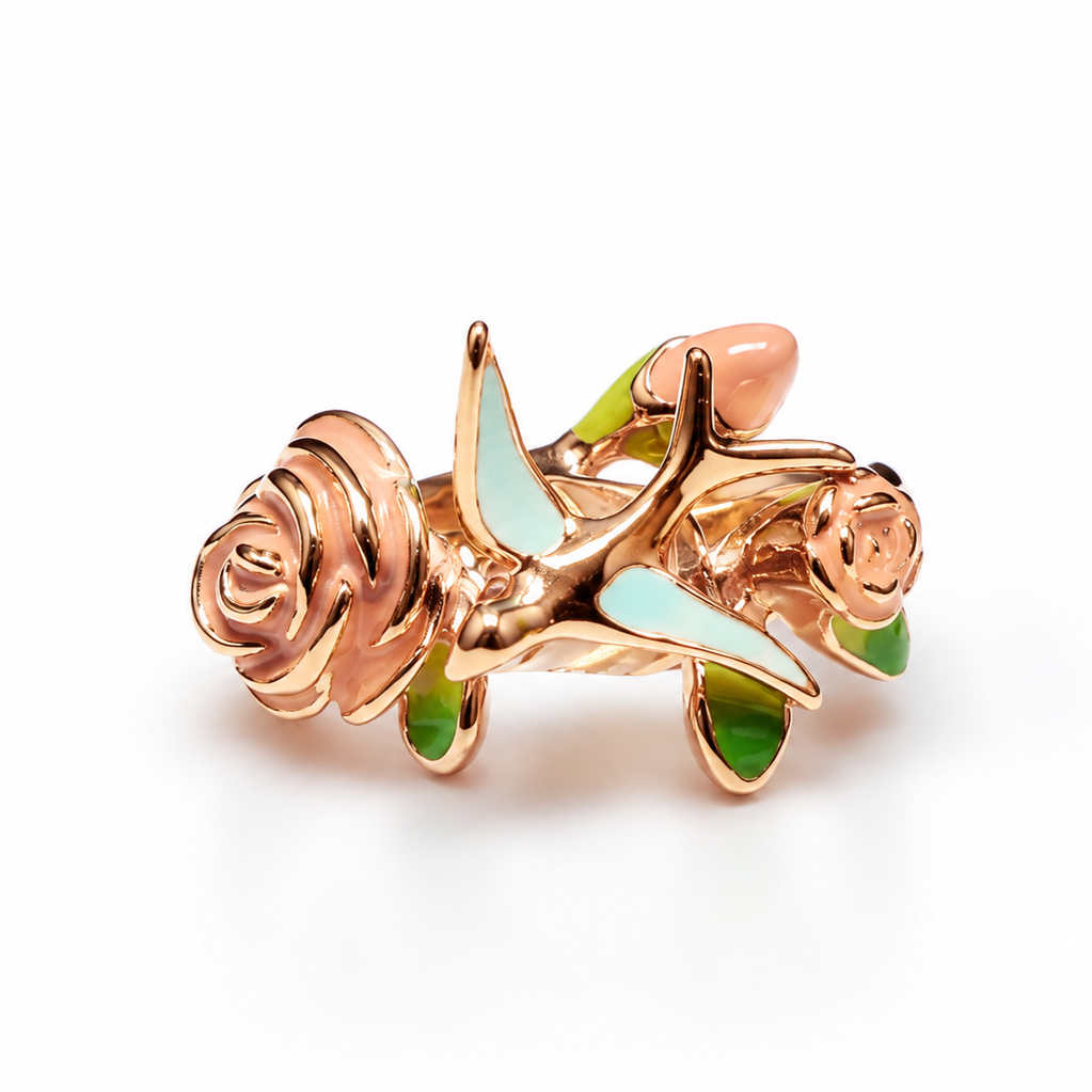 Assort Lite Rings – Rose Bloom Adjustable Ring