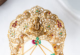 Lakshmi Peacock Gold-Plated 925 Silver Kundan Vanki Armlet