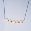 925 Premium Silver 5 Pearl Neck Chain for Women