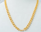 Classic Gold-Plated Beaded Chain Necklace – Traditional Everyday Jewelry