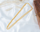 Classic Gold-Plated Beaded Chain Necklace – Traditional Everyday Jewelry