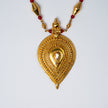 A50 Traditional Gold Plated 925 Silver Ruby Beaded Pendant Necklace