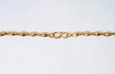 Geometric Gold-Plated 925 Silver Long Chain Necklace | Minimal Traditional Design