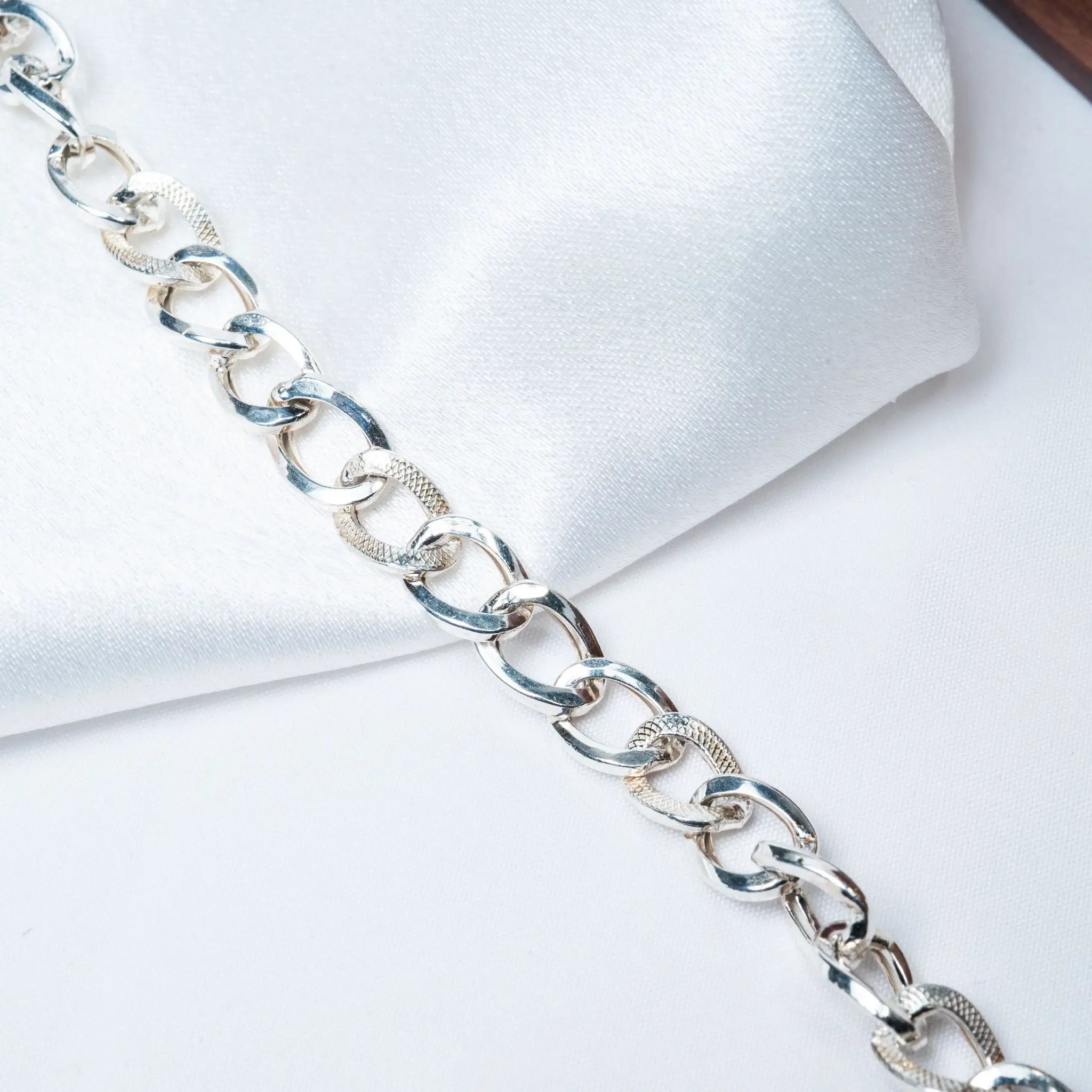 925 Premium Silver Anti-Tarnish Hollow Bracelet for Men