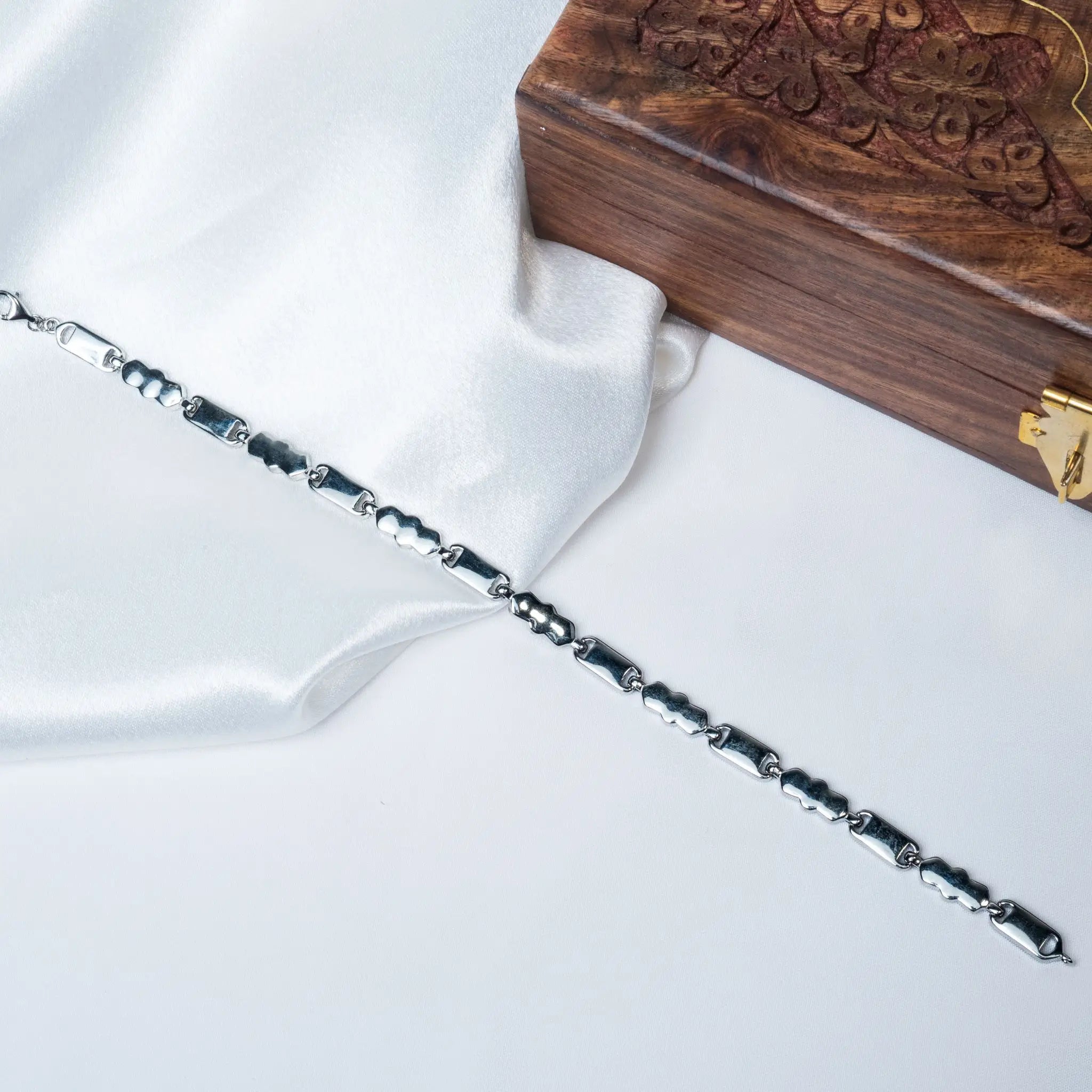 925 Premium Silver Assorted Silver Bracelet for Men