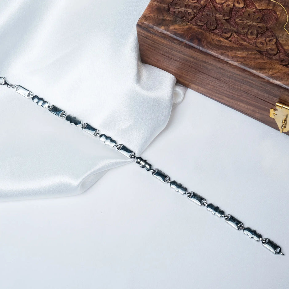 925 Premium Silver Assorted Silver Bracelet for Men