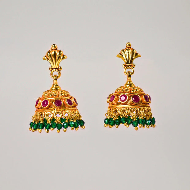 Antigold Greenpearl set - Varenya Galleria