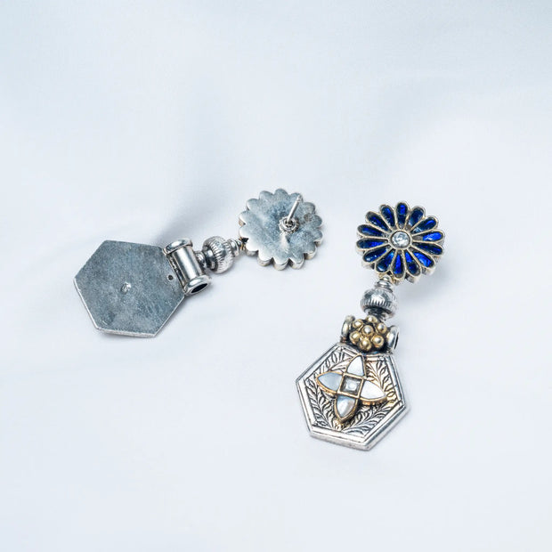925 Premium Silver Arabian Jasmine Hanging Earrings