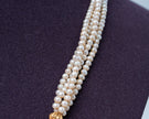 Royal Pearl & Kemp Stone Antique Gold 925 Silver Necklace