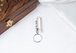 Teardrop Stone 925 Sterling Silver Keychain – Elegant Designer Key Holder