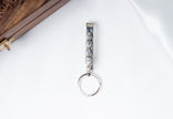 Teardrop Stone 925 Sterling Silver Keychain – Elegant Designer Key Holder