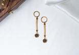 Floral Ruby Stone Gold-Plated 925 Sterling Silver Keychain – Rose Charm Key Holder