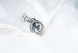 Elegant CZ Stone 925 Sterling Silver Women’s Bracelet Watch
