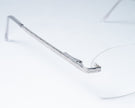 925 Silver Rimless Eyeglass Frame with Elegant Engraved Detailing