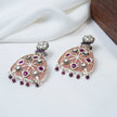 BPink Big Drop Hanging Earrings in 925 Premium Silver Jewelry for Women