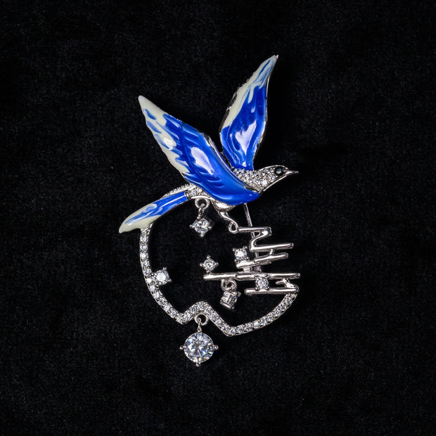 CZ Brooch