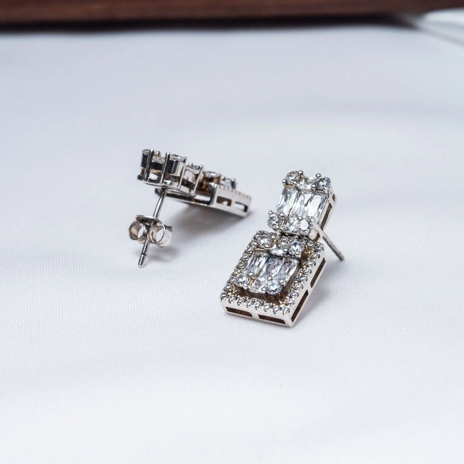 Timeless CZ Soleigh Earrings in 925 Premium Silver Jewelry for Women