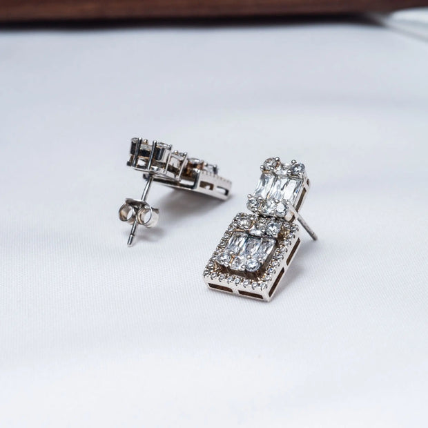 Timeless CZ Soleigh Earrings in 925 Premium Silver Jewelry for Women