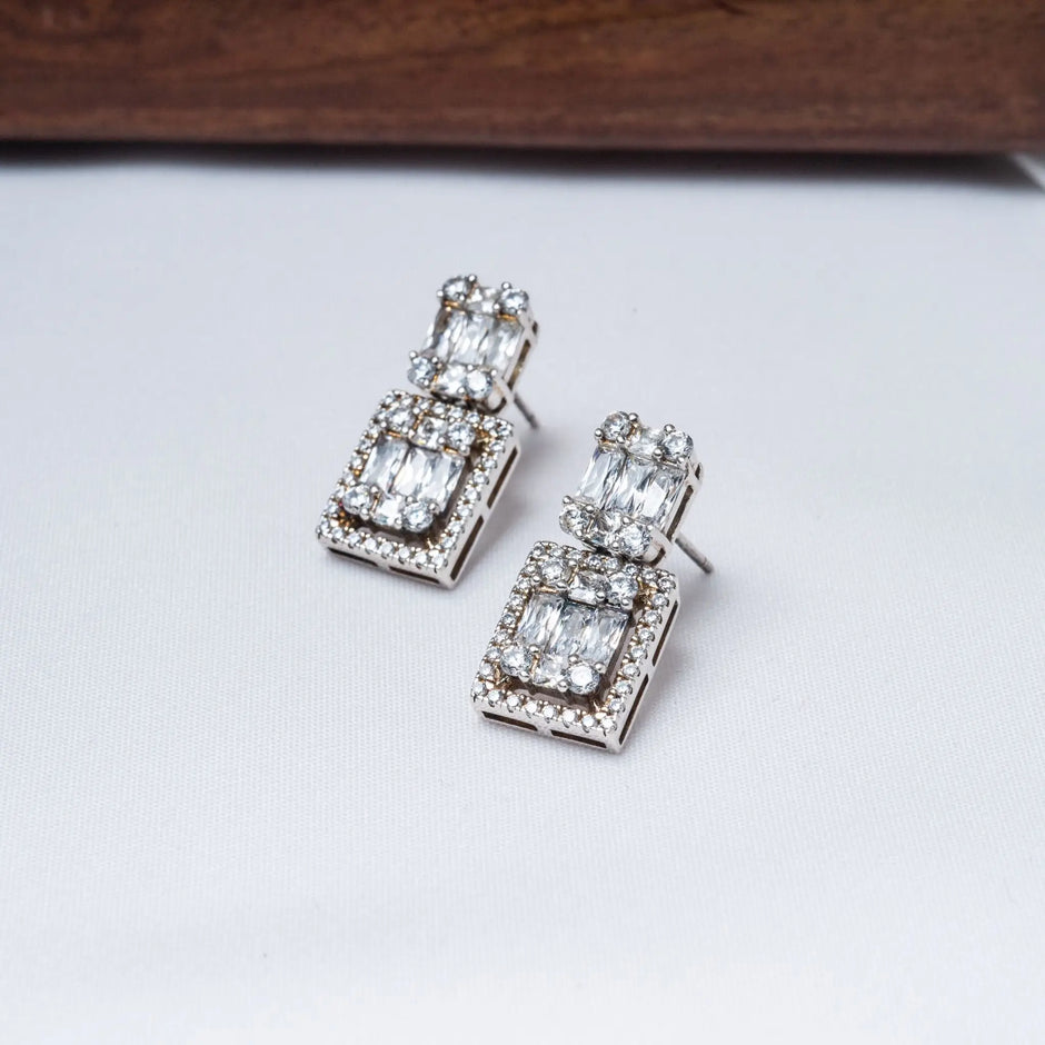 Timeless CZ Soleigh Earrings in 925 Premium Silver Jewelry for Women