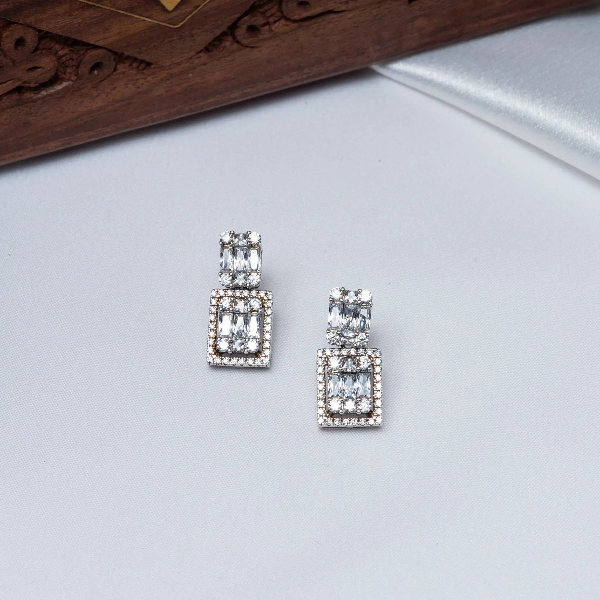 Timeless CZ Soleigh Earrings in 925 Premium Silver Jewelry for Women
