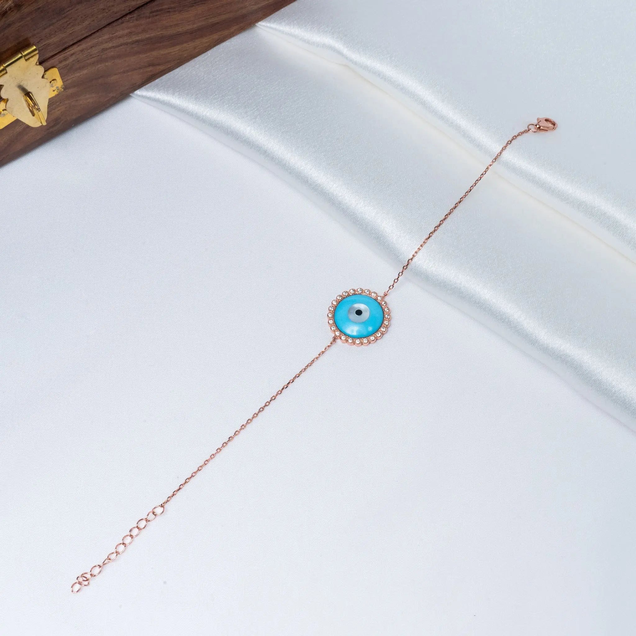 925 Silver Evil Eye Bracelet | Elegant Nazar Jewelry - Varenya