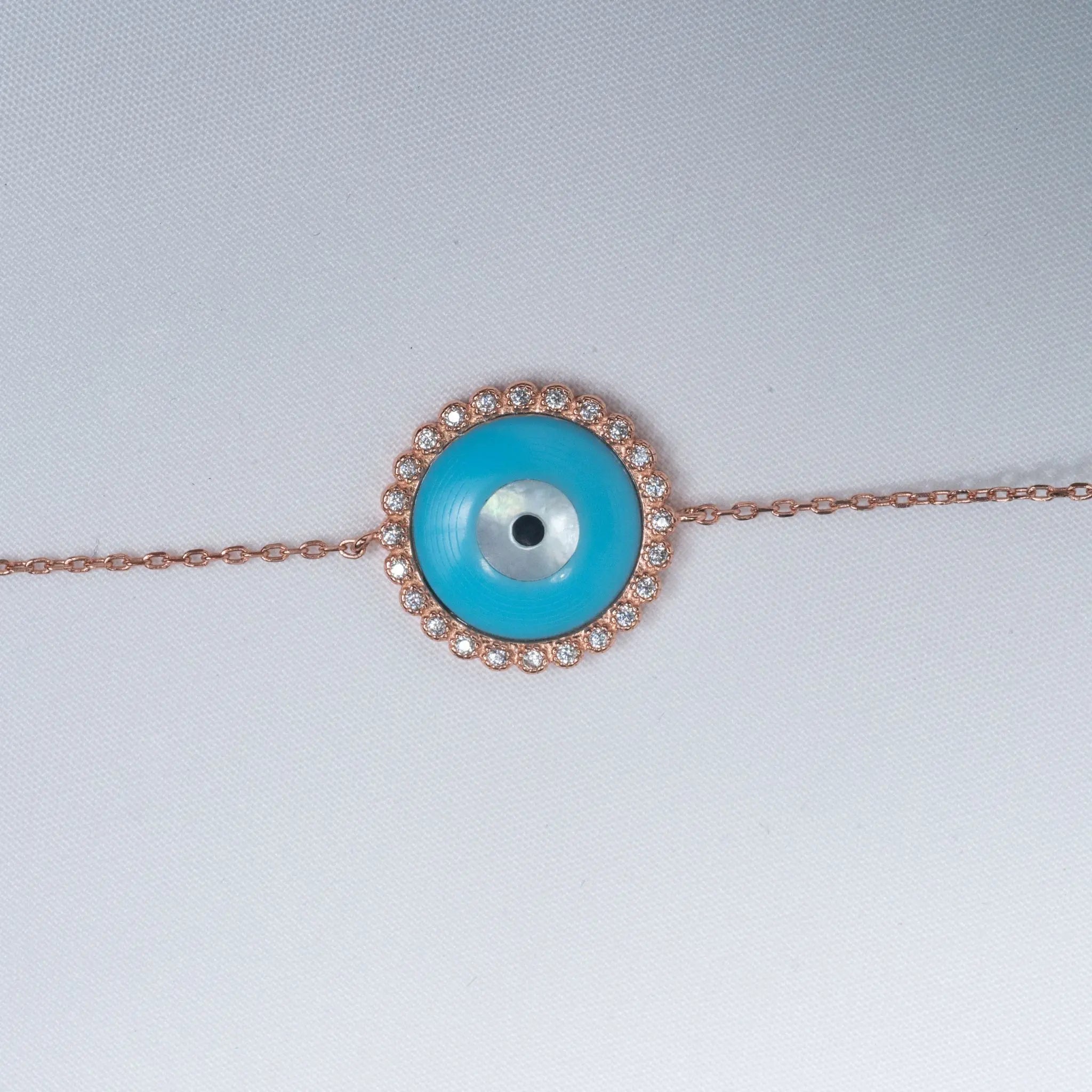 925 Silver Evil Eye Bracelet | Elegant Nazar Jewelry - Varenya