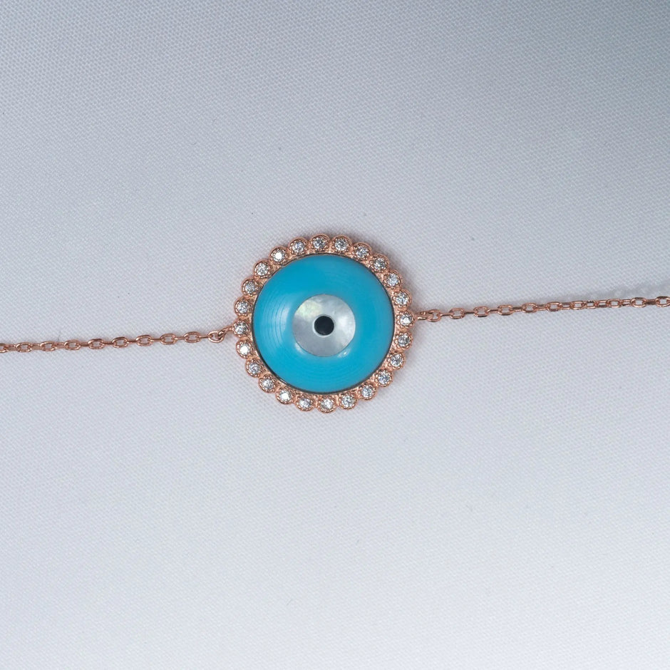 925 Silver Evil Eye Bracelet | Elegant Nazar Jewelry - Varenya