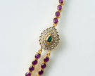 2-in-1 Reversible Ruby & Emerald Stone Flip Necklace
