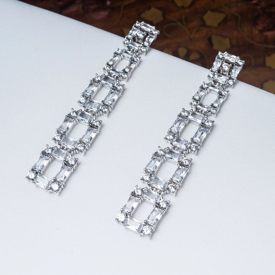 Dualeigh CZ Earrings in 925 Premium Silver Jewelry for Women