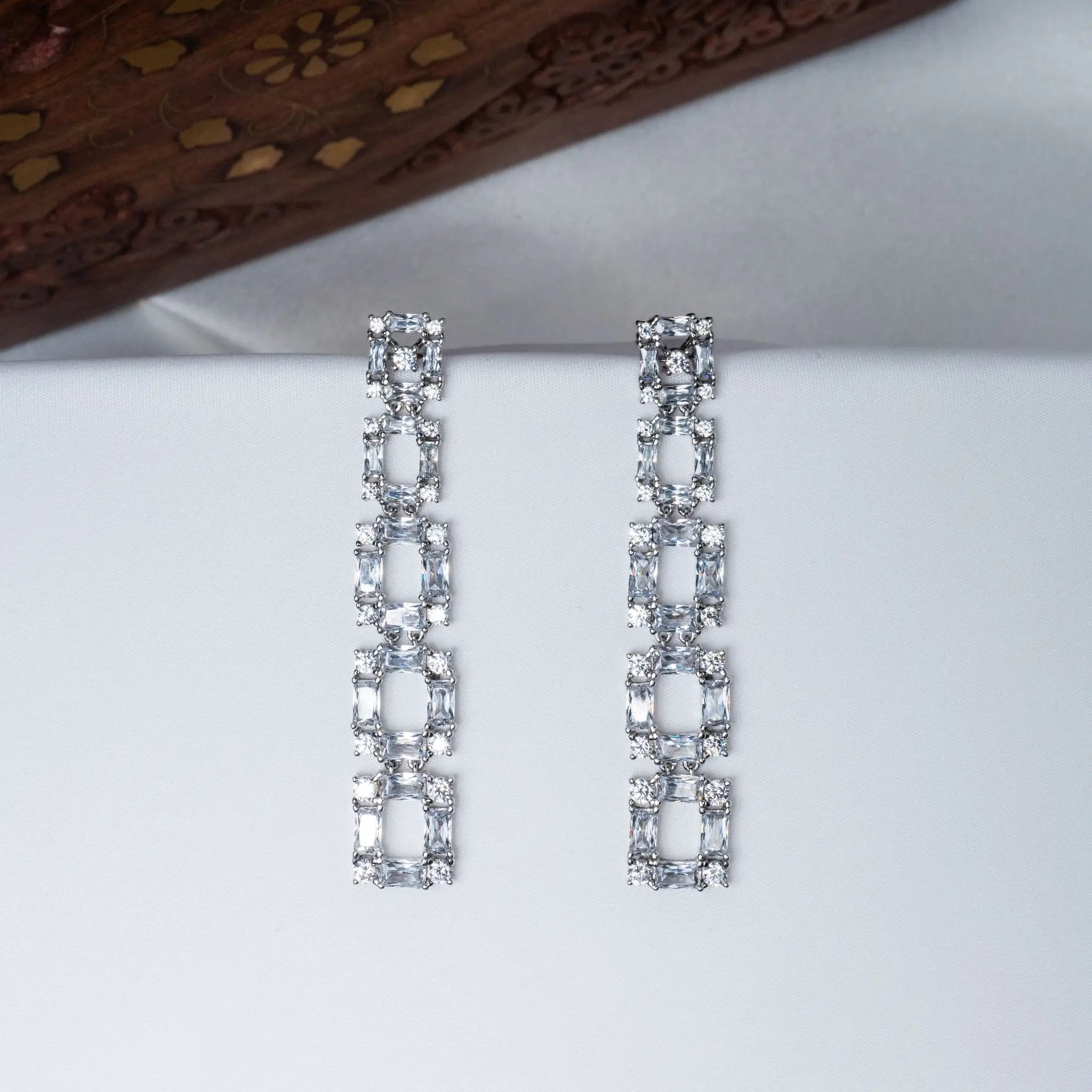 Dualeigh CZ Earrings in 925 Premium Silver Jewelry for Women