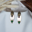 Stylish Egyptian Dual Tone Hanging Earrings in 925 Premium Silver Jewelry for Women