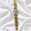 Royal Peacock 925 Sterling Silver Gold Polished Designer Watch