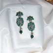 Emerald Spread Hanging Earrings in 925 Premium Silver Jewelry for Women