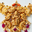 GP Choker 3 Gold Plated 925 Silver Temple Nakshi Choker Necklace