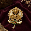 Royal Narasimha 925 Sterling Silver Gold Polished Traditional Pendant