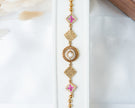 Ruby Kundan Gold-Plated Traditional Bracelet