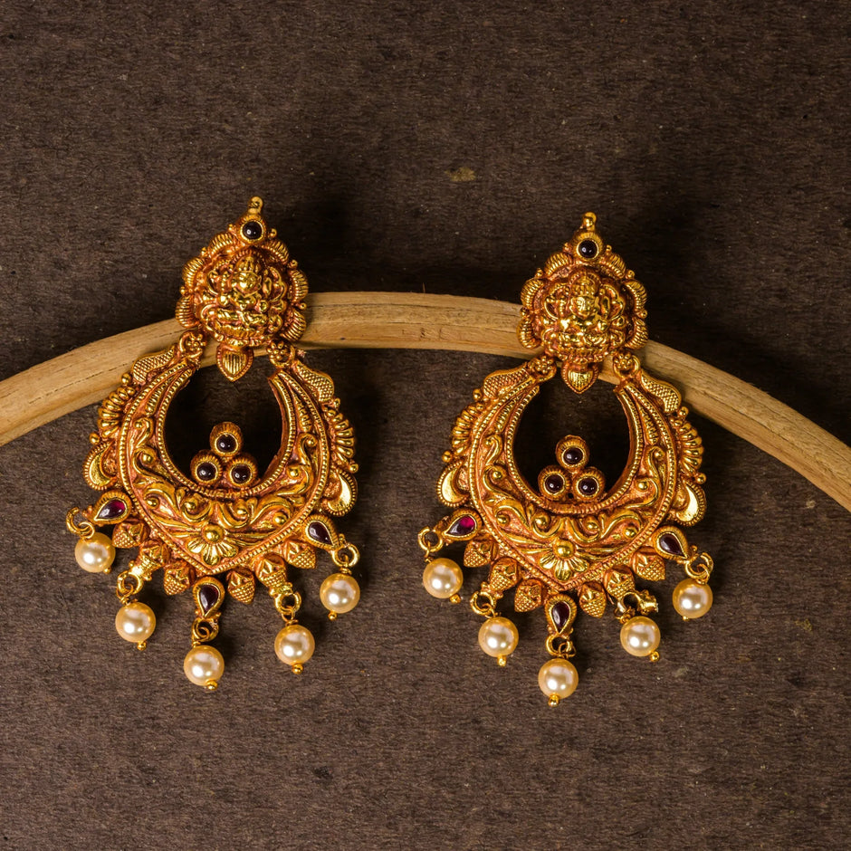 Gold Chandbali - Varenya Galleria
