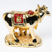 925 Premium Silver Gold Matte Cow with Calf Medium Idol
