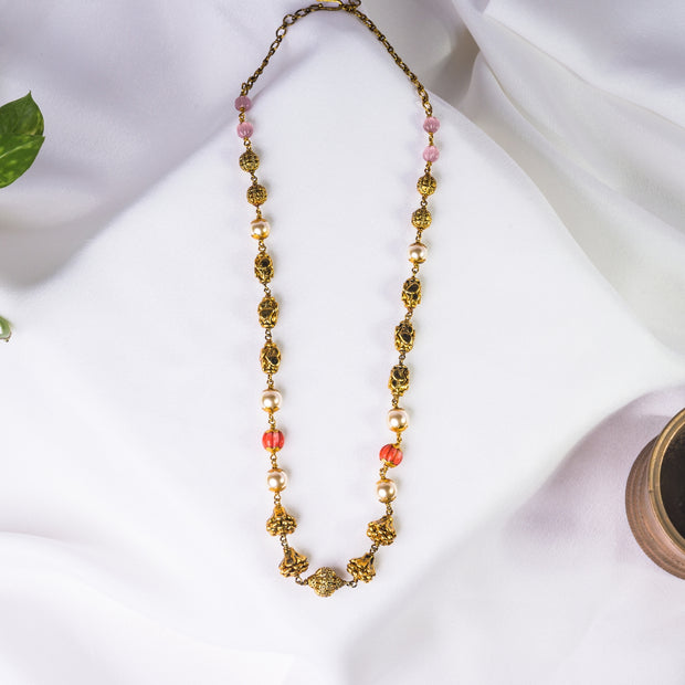 Gold Pmkn Pearl Singline