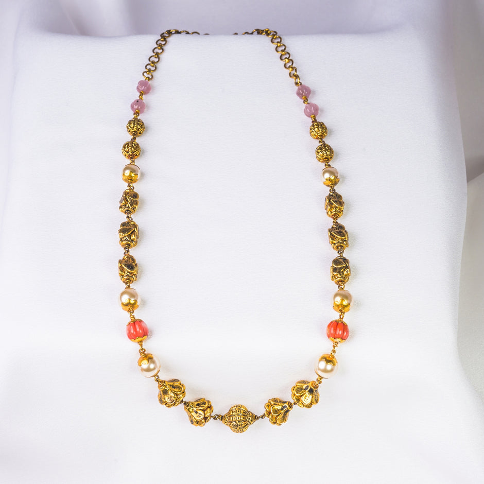 Gold Pmkn Pearl Singline