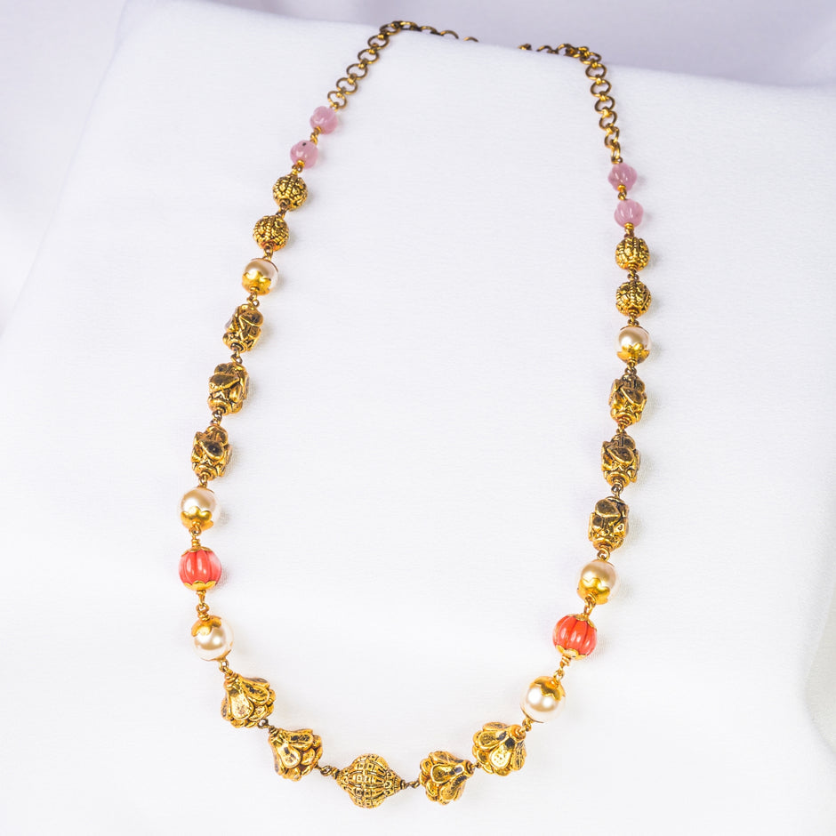 Gold Pmkn Pearl Singline