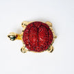 925 Premium Silver Gold Tortoise with Diamond Small Idol