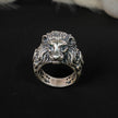 Green Eye Lion Ring