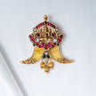 925 Premium Silver Huli Ganesh Gold Bead Pendant