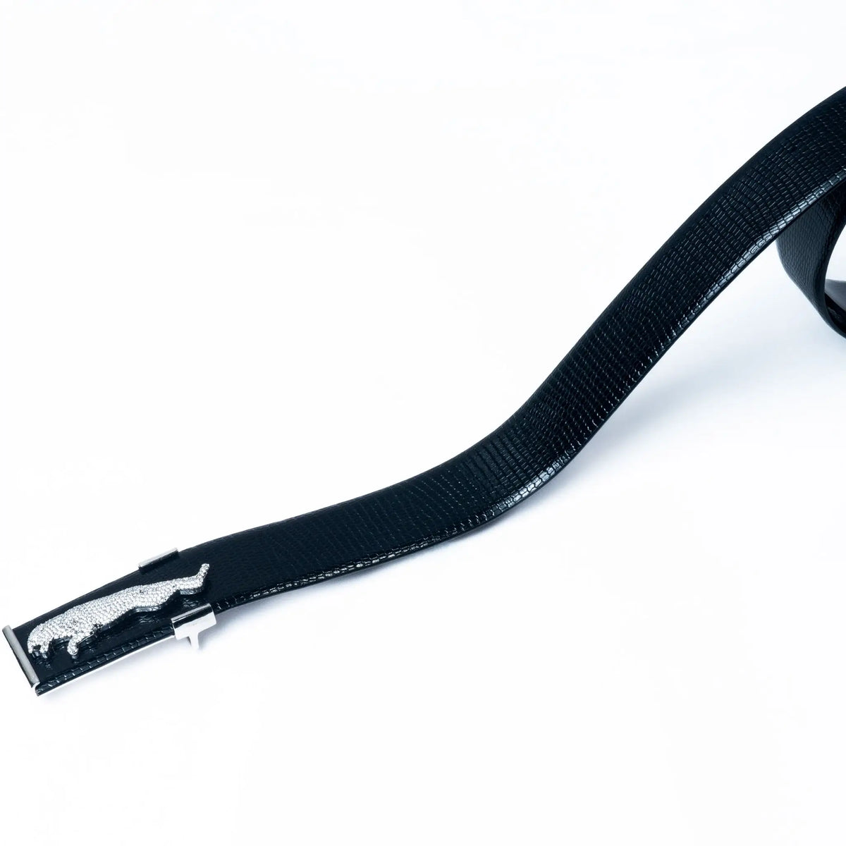 925 Premium Silver Jaguar CZ Belt with Buckle