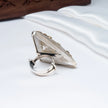 925 Premium Jastriang Kundan Silver Ring