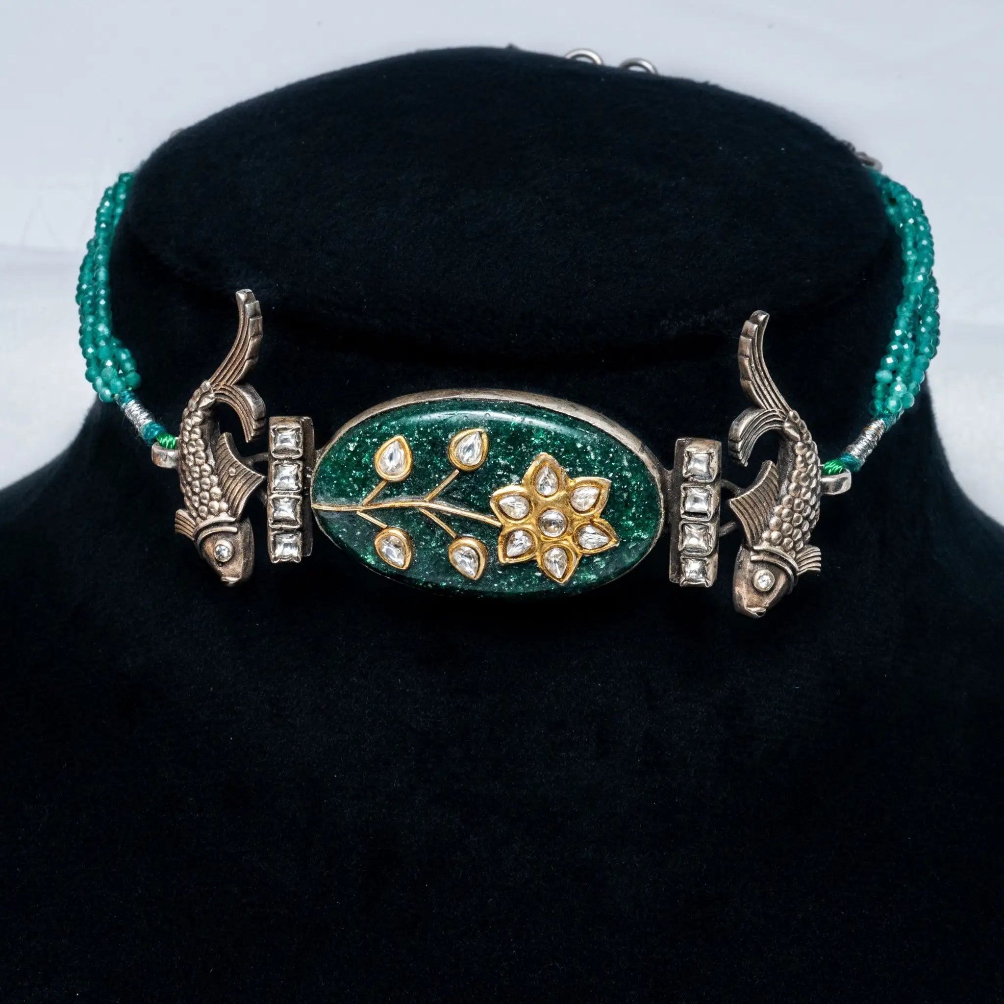 Royal Jaipur 925 Premium Jedamatsya Silver Choker