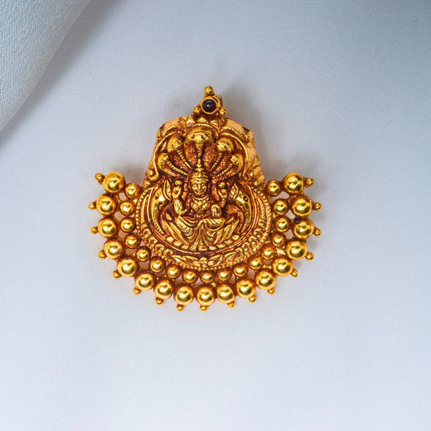 925 Premium Silver Lakshmi Gold Tone Pendant