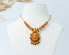 Lakshmi Gundu Antique Gold-Plated Temple Necklace